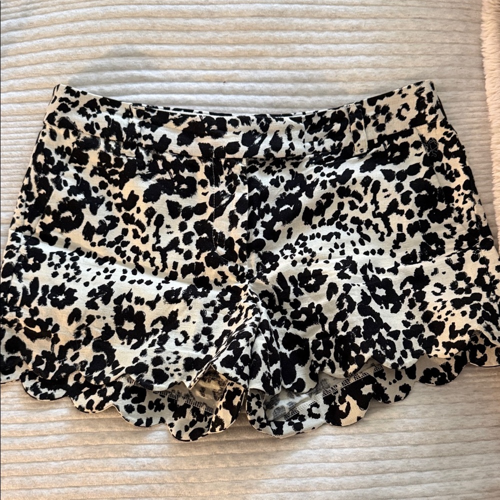 J. Crew Stylish Black and White Women's Shorts